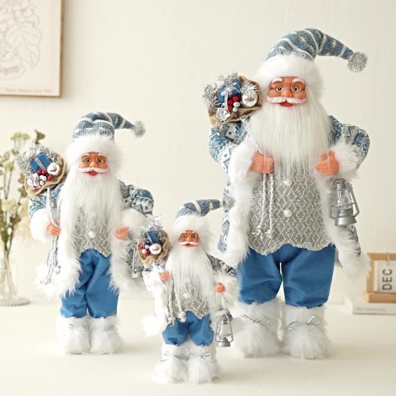 Christmas,Blue Santa Claus - Christmas Decoration